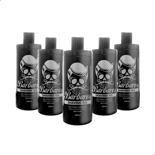 Gel Shaving Bárbaros Mentolado 500 Ml - 5 Un 0