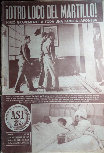 Revista Asi 235 1967 Espiritismo Beatnik Loco Del Martillo 0