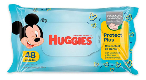 Huggies Toallitas Humedas Protect Plus Suave X48 Pack X30 1