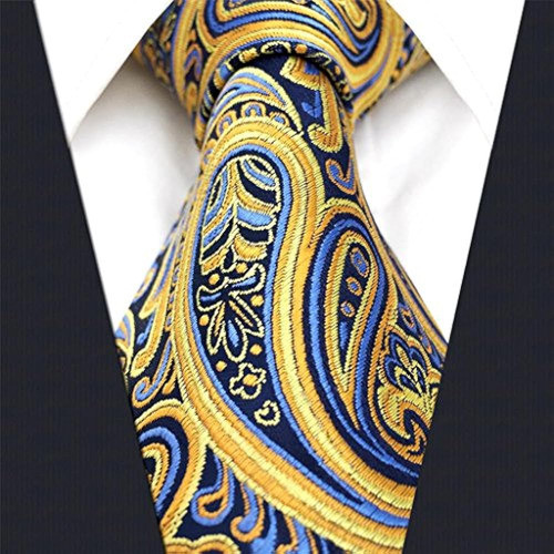 Shlax Y Wing Paisley Amarillo Corbata Delgada Corbatas Para 1