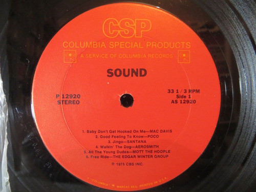 Sound Columbia Special Products, Vinilo Lp Usa 1