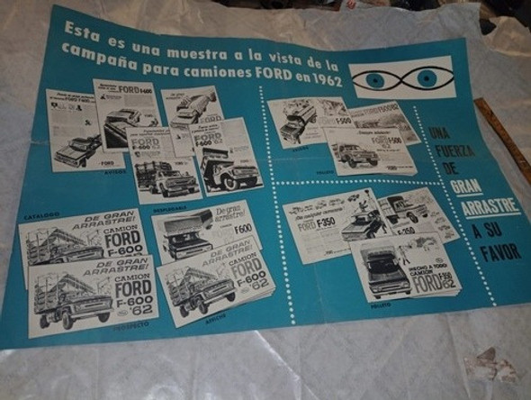 Folleto Campaña Publicitaria Camiones Ford 1962 Concesionari 0