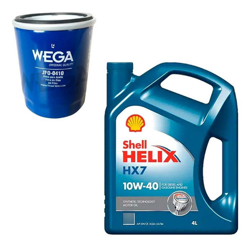 Filtro De Aceite + 10w40 Shell Helix Hx7 Honda Civic 1.8 0