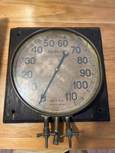 Medidor Antiguo De Presión Neumáticos Dunlop 0