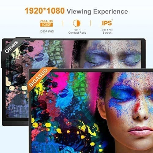 Monitor Portatil 15.6 1080p Para Pc/macbook/xbox/ps4/ps5 1