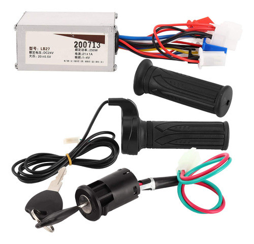 Kit Controlador Acelerador Scooter Bike 24v 250w 0