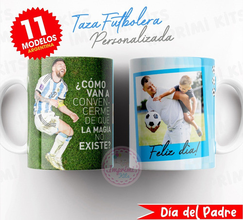 Plantillas Sublimar Tazas Futbol Foto Padre Argentina #21 1