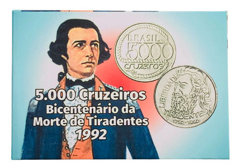Blister Vazio De 5000 Cruzeiros - Morte De Tiradentes (1992) 0