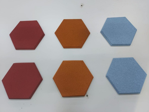 Hexagonal Acústica C/10 Cz Grafite + 10 Cz Claro + 10 Preto 1