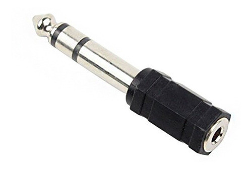 10 Unidades Adaptador Audio Jack 3,5 Stereo A Plug 6,5 St 0