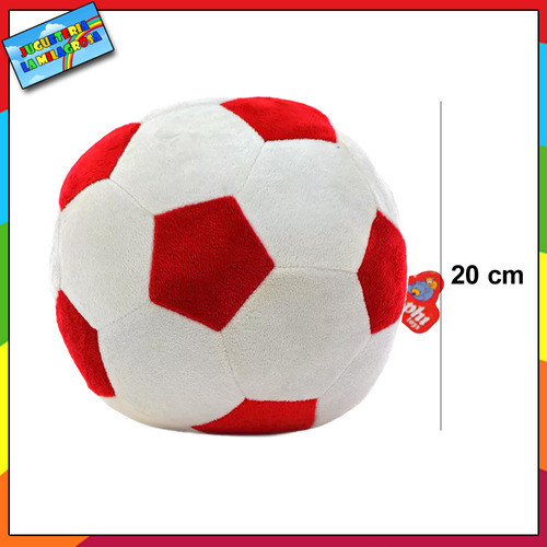 Pelota De Peluche Sonajero Bebe Gajos Rojos 20cm 2308 C 1