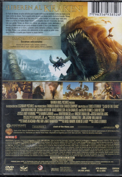 Furia De Titanes (2010) - Dvd Nuevo Original Cerrado - Mcbmi 1