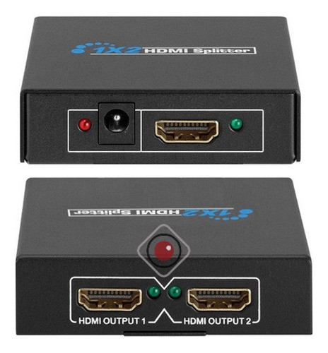 Splitter Derivador De Señal Activo Hdmi 1 A 2 Full Hd 1080p 0