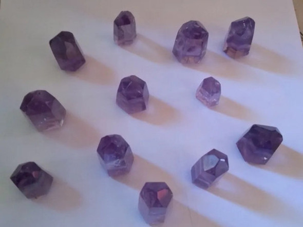 Cristal Pontas Ametista Kit 12 Peças Geradoras . 0 Cristal Pontas Ametista Kit 12 Peças Geradoras . 0