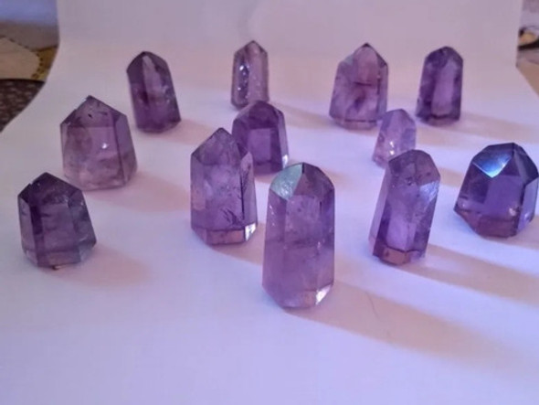 Cristal Pontas Ametista Kit 12 Peças Geradoras . 1 Cristal Pontas Ametista Kit 12 Peças Geradoras . 1