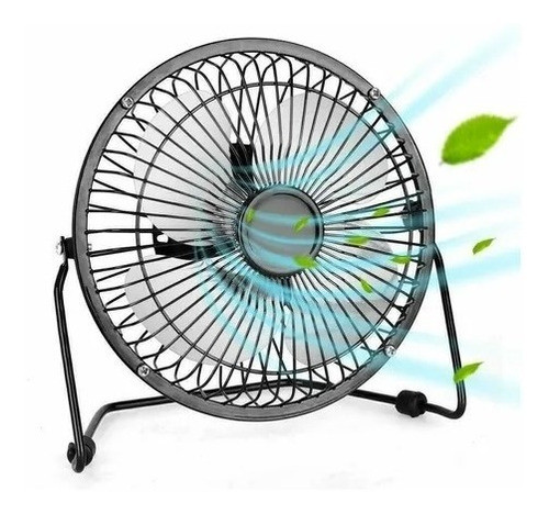Mini Ventilador Usb 6  Metálico Potente Y Silencioso Indoor 0