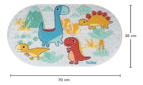 Tapete Infantil Banho Buba Bebe Não Cai Dino 13201 Menino 1