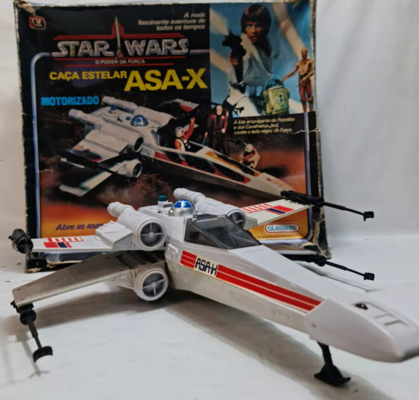 Star Wars X-Wing Fighter Glasslite in Box, Rare Vintage Collectible (Pre-Owned)