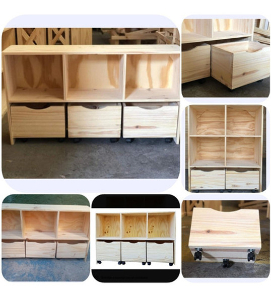 Jugueteros Mueble Organizador Multiusos Macizo Biblioteca 1