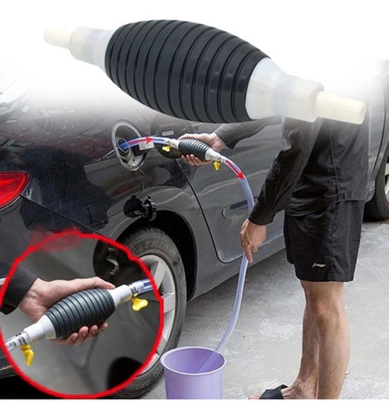 Bomba Sucção Manual Transferência Óleo Etanol Água Gasolina 1