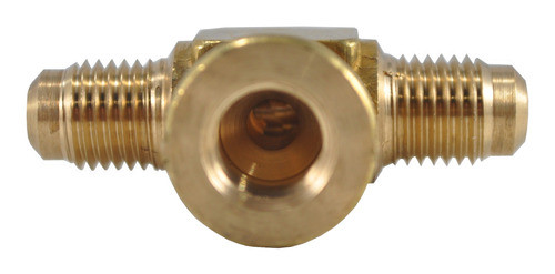 Unión T De Bronce 1/8  Npt-m Hembra 1/4  Macho Y 1/4  Macho 1