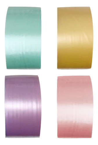 4x Brinquedo Sensorial De Fita Grassy Amarelo Violeta Rosa 0