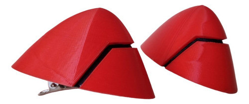 Hebillas Cuernos Cosplay Asuka Evangelion Impresion 3d 0