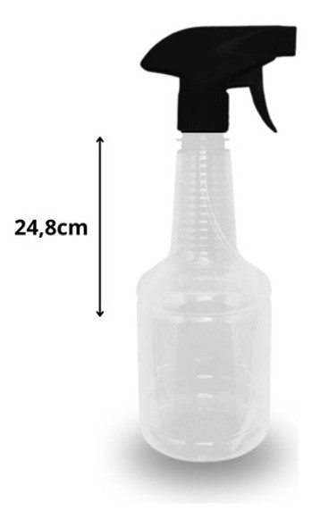 Borrifador 12 Uni Pet Válvula Spray Manual 500ml Para Álcool 1