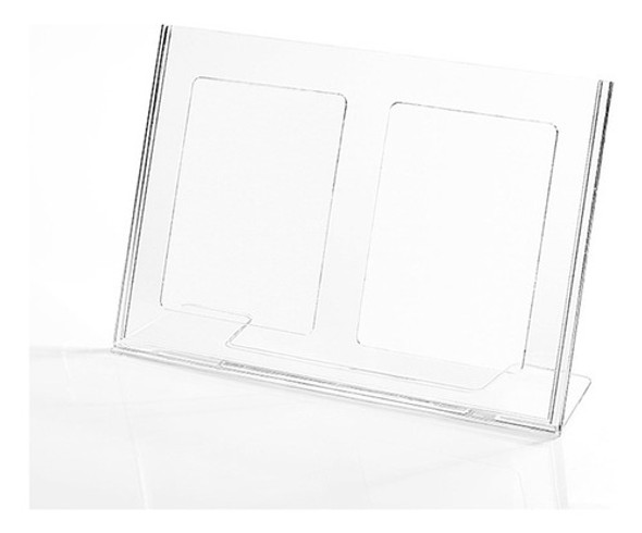 Display Em Acrílico Tipo L A4 Horizontal (30x21cm) 1