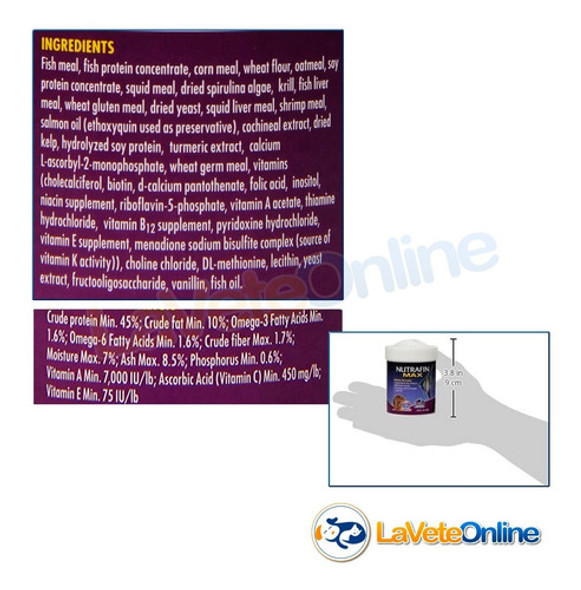 Alimento Peces Tropicales Escamas Nutrafin Max Flakes 38g 1