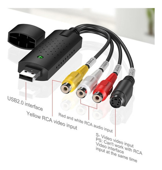 Conversor Vhs Para Digital Usb 2.0 Conversor De Vídeo De Áud 1