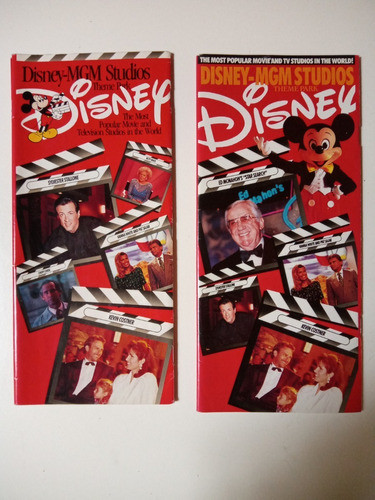 Folletos Disney Mgm Studios, Florida, 1992/3. 0