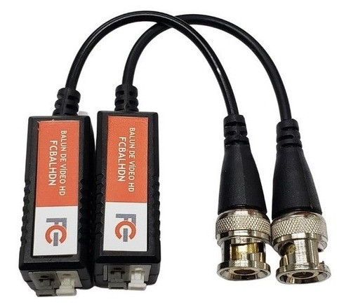 Kit 10 Conector Vídeo Balun Hd Cftv Ahd Cvi Tvi Cvbs 0