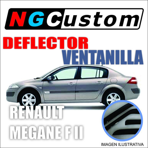 Deflector De Ventanilla Megane Fase 2 06/10 Delantero Coliza 1