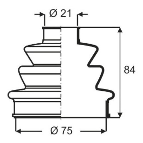 Kit X4 Fuelle Homocinetica Semieje Fiat Duna / Uno (1994/..) 1