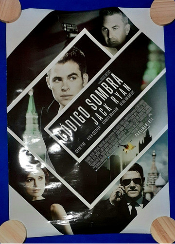 Jack Ryan Shadow Recruit - Poster Afiche Origin. Cine 100x70 0