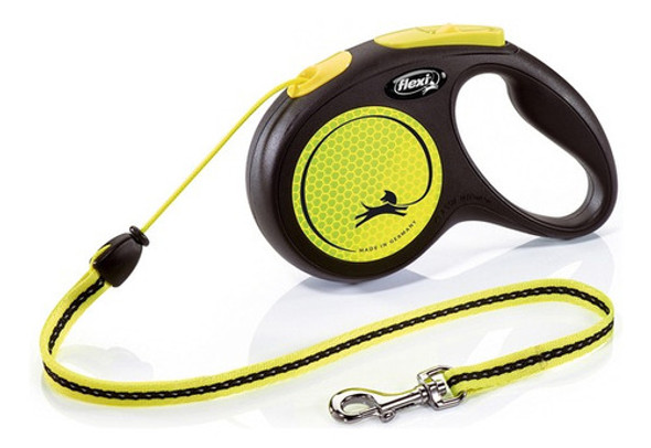 Correa Exttensible Flexi New Neon M Cordon 5m Hasta 20kg 0