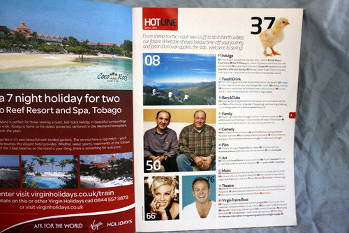Revista Hotline - The Virgin Trains Magazine - Pink On Tour 1