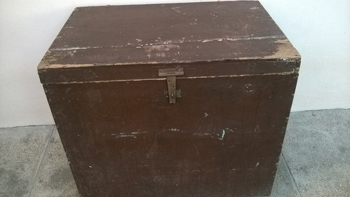 Antiguo Baúl No Arcon En Pino Oregon Con Herrajes 98x64x84 0
