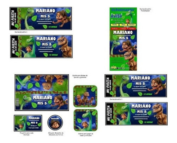 Kit Imprimible Para Tu Fiesta De Un Gran Dinosaurio 1