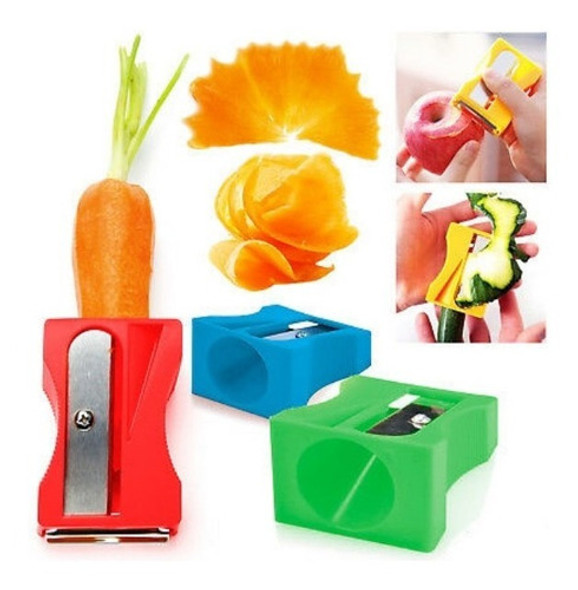 Cortador Verdura Decorador Pela Saca Puntas 2 En 1  Excelent 0