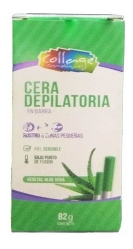 Cera Depilatoria En Barra Aloe Vera X 82g Collage Lefemme 0