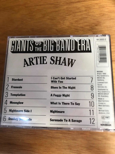 Cd Artie Shaw Giants Of The Big Band Era (importado) 1