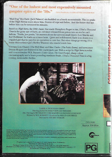 Dvd - I Died A Thousand Times- Jack Palance Shelley Winters 1