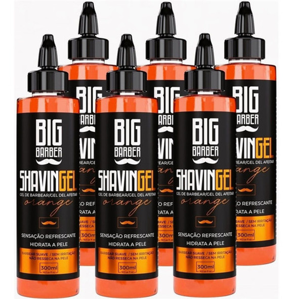 Shaving Gel Barbear Bisnaga Big Barber Orange Pacote 6 Unids 0 Shaving Gel Barbear Bisnaga Big Barber Orange Pacote 6 Unids 0