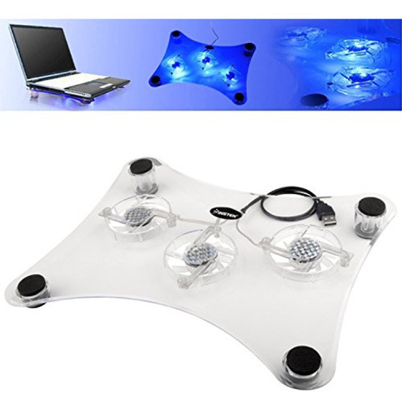 Panel Enfriante De Laptop Notebook Con 3 Ventiladores 0