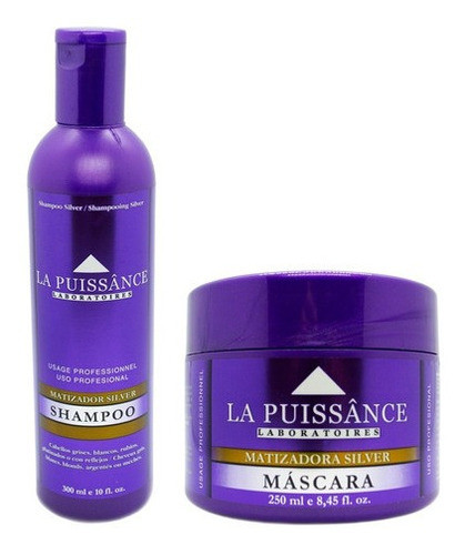 La Puissance Silver Matizador Shampoo + Máscara Rubios Local 0