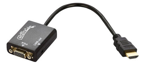Cabo Conversor Hdmi Para Vga Com Áudio 1