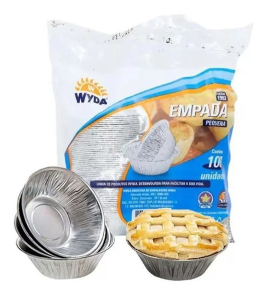 10 Pct Forma Descartável Empada P 45ml C/100 - Wyda 1