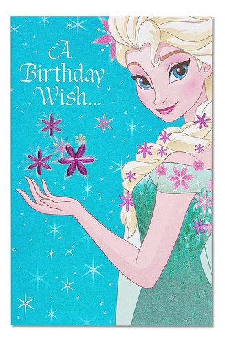 American Greetings Birthday Card For Kids (frozen, Queen Els 1